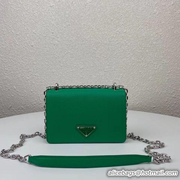 Trendy Design Prada Saffiano leather mini shoulder bag 2BD032 green