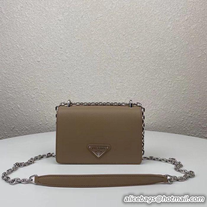 Best Price Prada Saffiano leather mini shoulder bag 2BD032 apricot