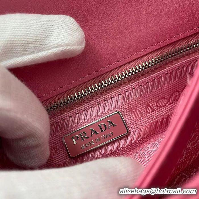 Good Looking Prada Saffiano leather mini shoulder bag 2BD032 pink