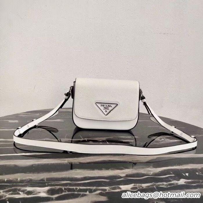 Classic Specials Prada Saffiano leather mini shoulder bag 2BD249 white