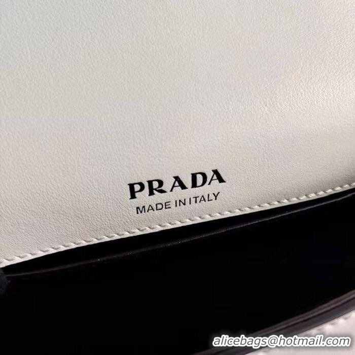 Classic Specials Prada Saffiano leather mini shoulder bag 2BD249 white