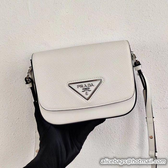 Classic Specials Prada Saffiano leather mini shoulder bag 2BD249 white