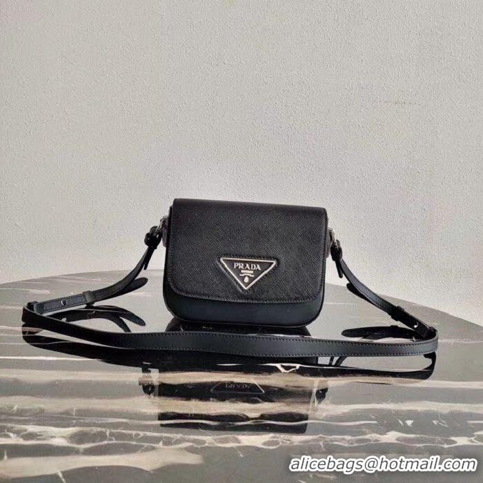 Grade Design Prada Saffiano leather mini shoulder bag 2BD249 black