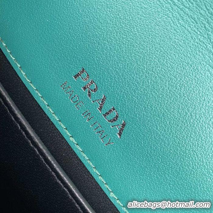 Good Quality Prada Saffiano leather mini shoulder bag 2BD249 green