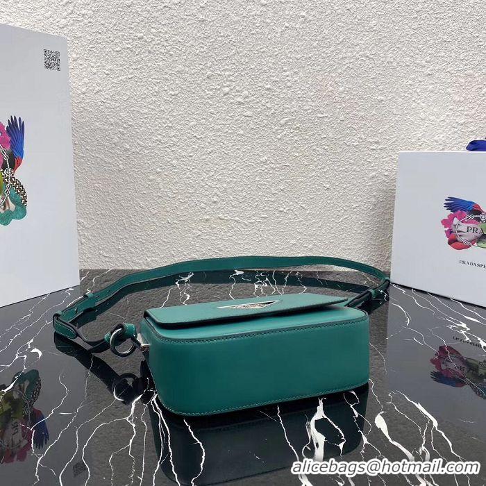 Good Quality Prada Saffiano leather mini shoulder bag 2BD249 green