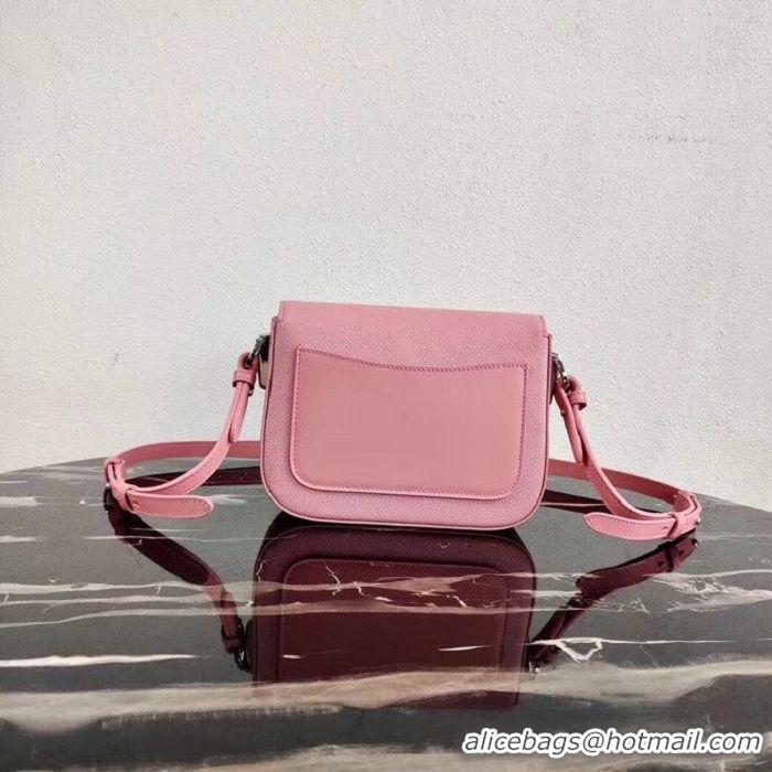 Cheapest Prada Saffiano leather mini shoulder bag 2BD249 pink