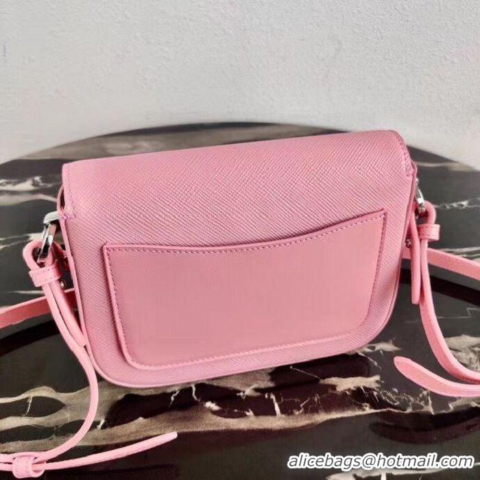 Cheapest Prada Saffiano leather mini shoulder bag 2BD249 pink