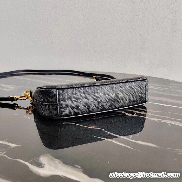 Modern Classic Prada Saffiano leather mini shoulder bag 2BH171 black