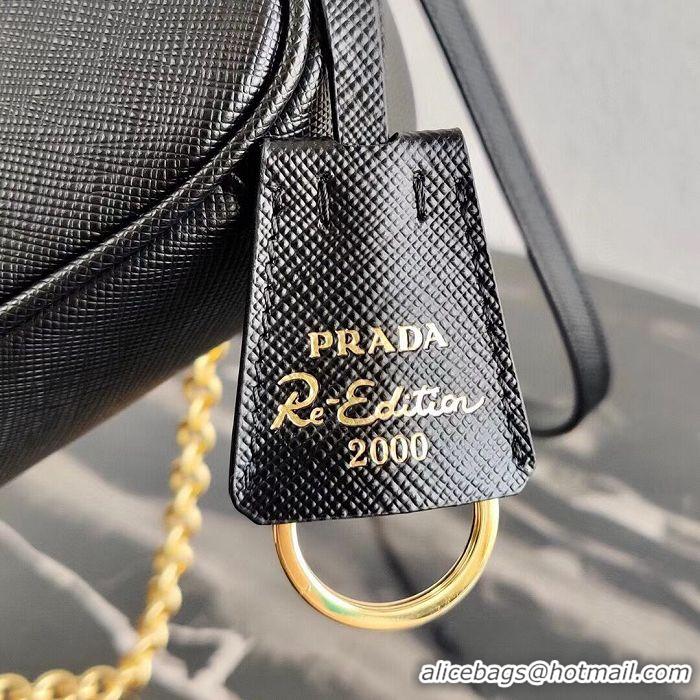 Modern Classic Prada Saffiano leather mini shoulder bag 2BH171 black