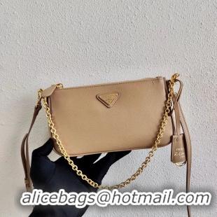 Buy Design Prada Saffiano leather mini shoulder bag 2BH171 apricot