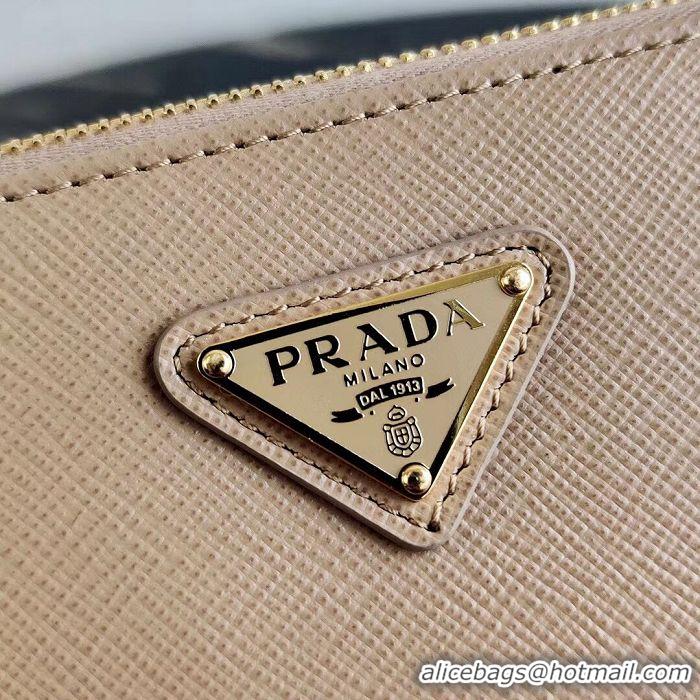 Buy Design Prada Saffiano leather mini shoulder bag 2BH171 apricot