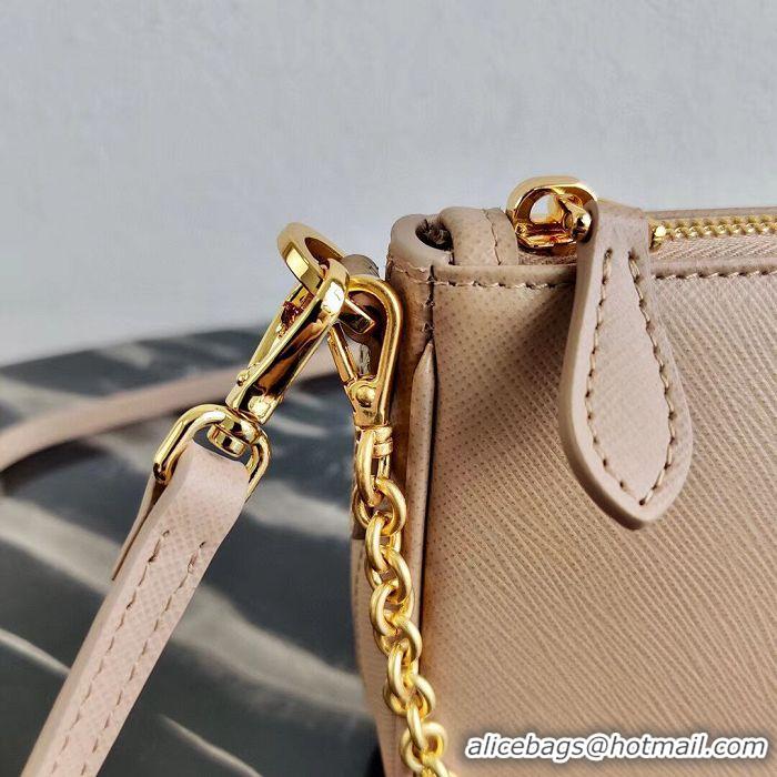 Buy Design Prada Saffiano leather mini shoulder bag 2BH171 apricot