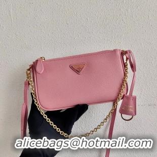 Original Cheap Prada Saffiano leather mini shoulder bag 2BH171 pink