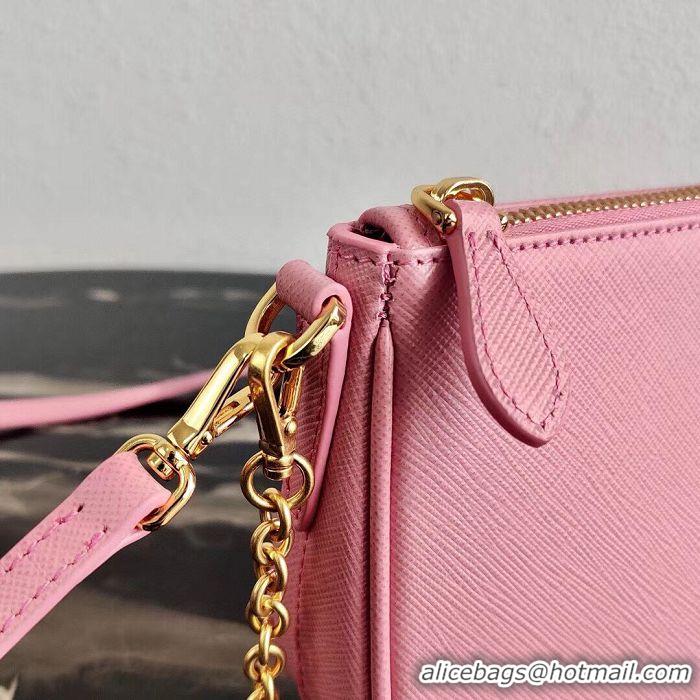 Original Cheap Prada Saffiano leather mini shoulder bag 2BH171 pink