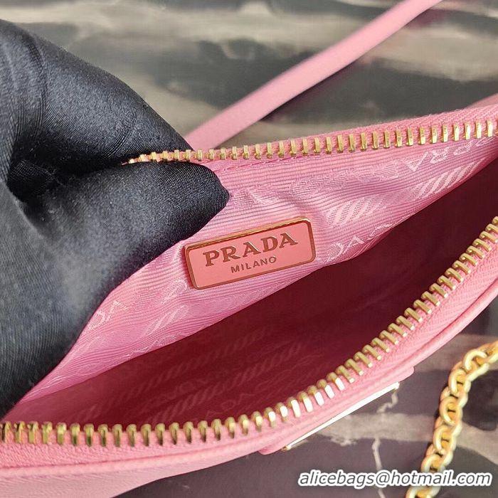 Original Cheap Prada Saffiano leather mini shoulder bag 2BH171 pink