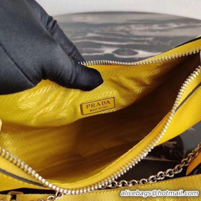 Buy Classic Prada Saffiano leather mini shoulder bag 2BH204 yellow