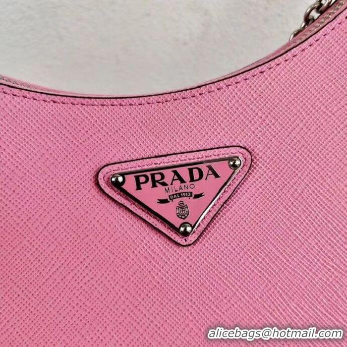 Perfect Discount Prada Saffiano leather mini shoulder bag 2BH204 pink