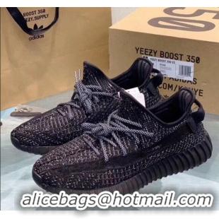 Promotional Adidas Yeezy Boost 350 V2 Static Sneakers A51505 Black/Grey 2019