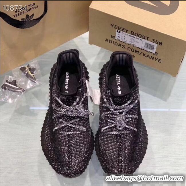 Promotional Adidas Yeezy Boost 350 V2 Static Sneakers A51505 Black/Grey 2019