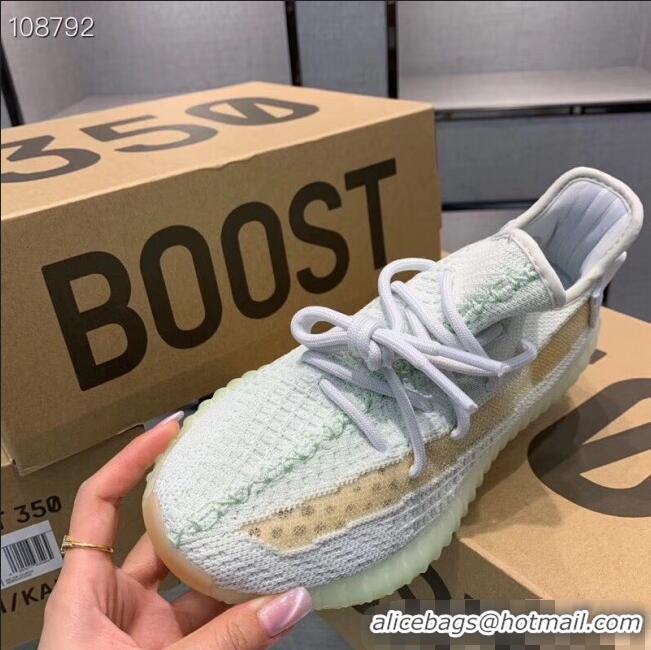 Good Taste Adidas Yeezy Boost 350 V2 Static Sneakers A51506 Green/White/Yellow 2019