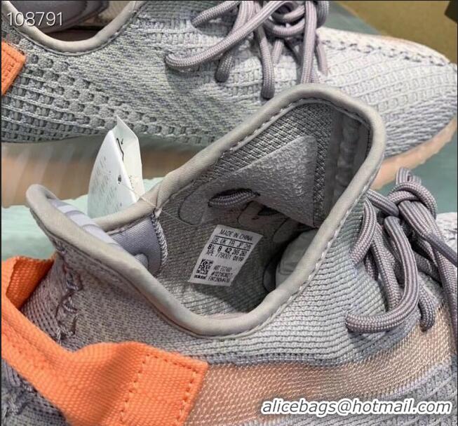 Cheapest Adidas Yeezy Boost 350 V2 Static Sneakers A51507 Grey/Orange Pink 2019