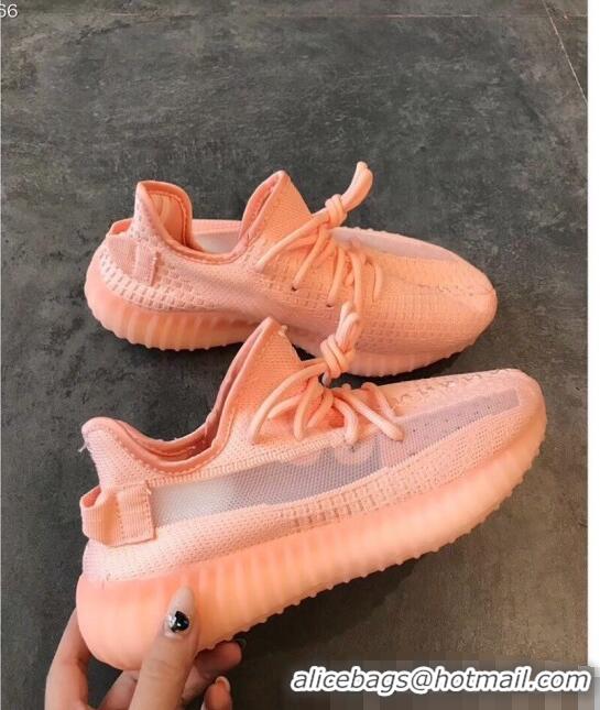 Pretty Style Adidas Yeezy Boost 350 V2 Static Sneakers A51510 Orange Pink 2019