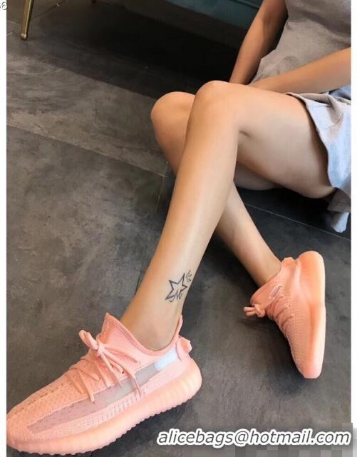 Pretty Style Adidas Yeezy Boost 350 V2 Static Sneakers A51510 Orange Pink 2019