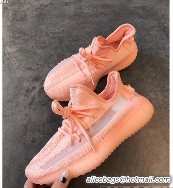 Pretty Style Adidas Yeezy Boost 350 V2 Static Sneakers A51510 Orange Pink 2019