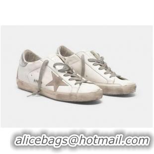 Top Design Golden Goose GGDB Super-Star sneakers with silver-coloured heel tab and metal stud lettering GGBD15