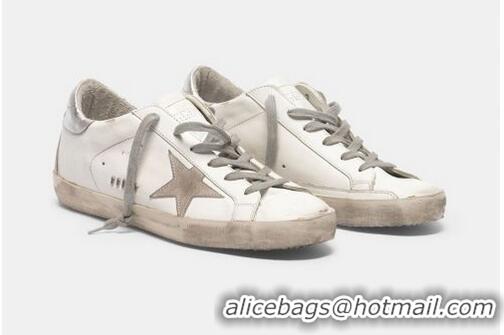 Top Design Golden Goose GGDB Super-Star sneakers with silver-coloured heel tab and metal stud lettering GGBD15