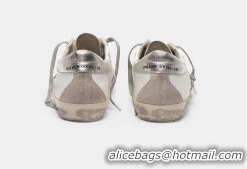 Top Design Golden Goose GGDB Super-Star sneakers with silver-coloured heel tab and metal stud lettering GGBD15