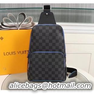 Good Quality Louis Vuitton Damier Graphite Canvas AVENUE SLING BAG N42424