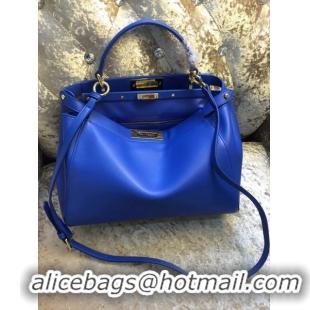 Top Design Fendi Peekaboo Bag Calfskin Leather 30340 Blue