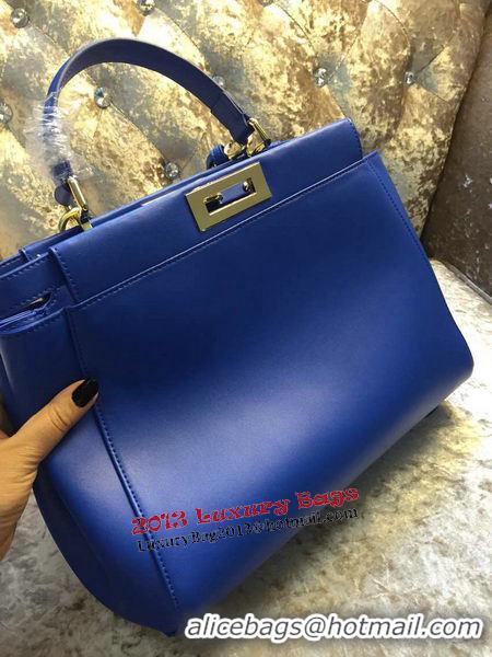 Top Design Fendi Peekaboo Bag Calfskin Leather 30340 Blue