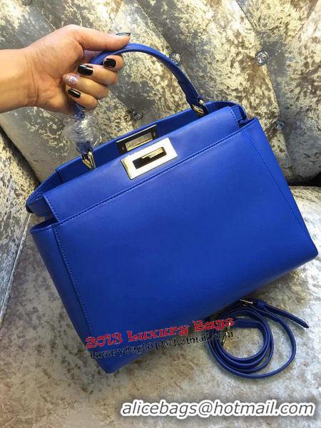 Top Design Fendi Peekaboo Bag Calfskin Leather 30340 Blue