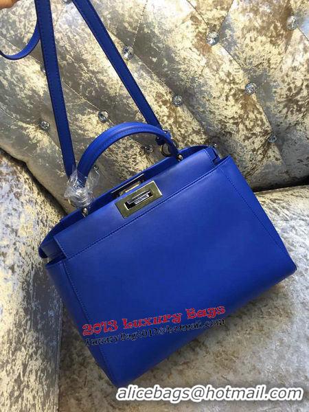 Top Design Fendi Peekaboo Bag Calfskin Leather 30340 Blue