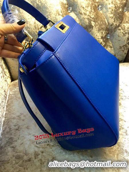 Top Design Fendi Peekaboo Bag Calfskin Leather 30340 Blue