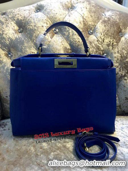 Top Design Fendi Peekaboo Bag Calfskin Leather 30340 Blue