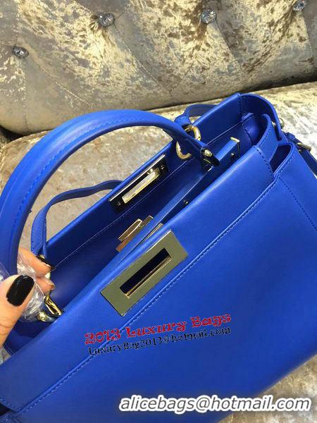 Top Design Fendi Peekaboo Bag Calfskin Leather 30340 Blue