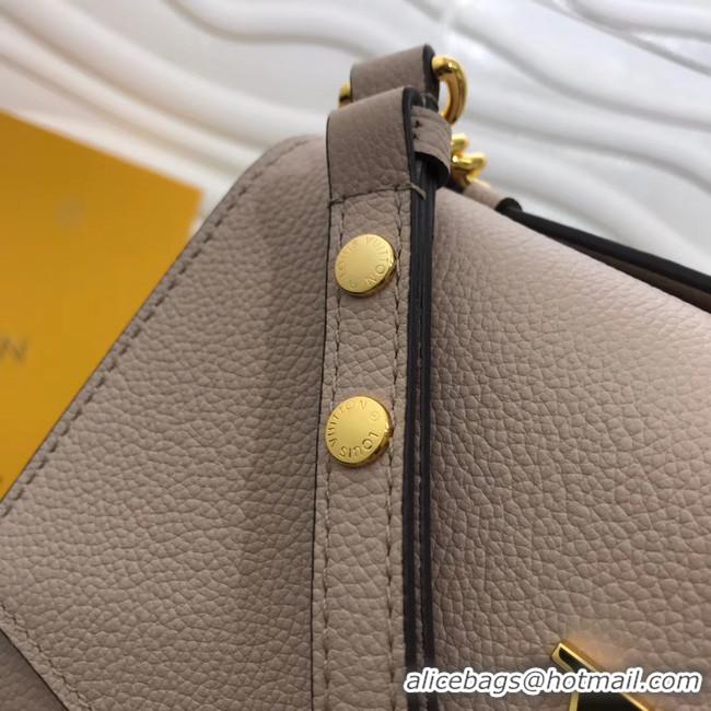 Grade Quality Louis Vuitton Original Grain calfskin LOCKME CLUTCH M56087 Taupe