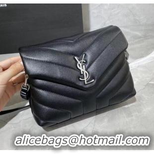 Pretty Style Saint Laurent LOULOU TOY Bag IN MATELASSÉ "Y" Leather 467072 Black/Silver 2020