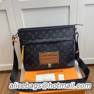 Top Quality Louis Vuitton Original Leather Monogram Eclipse Messenger PM Voyager M48219 Coffee