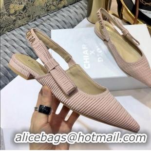 Good Product Dior J'Adior x Chiara Flat Slingback Ballerinas D72126 Pink 2020