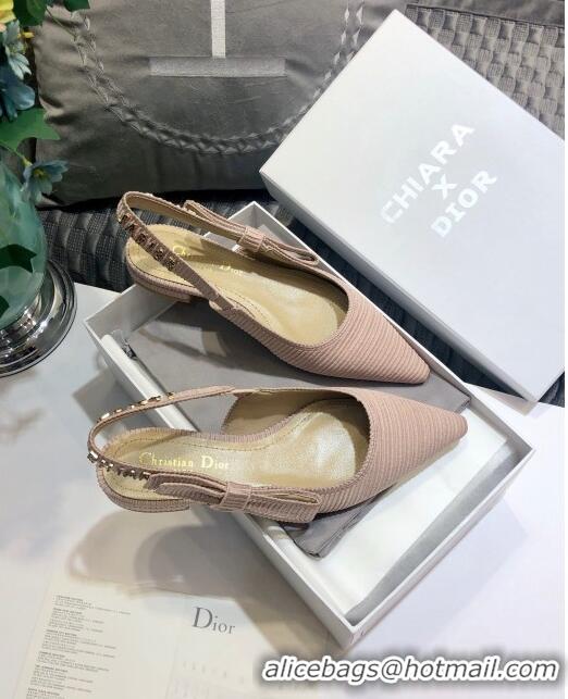 Good Product Dior J'Adior x Chiara Flat Slingback Ballerinas D72126 Pink 2020