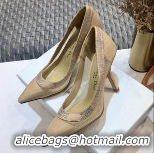 Low Cost Dior J'Adior Crystal Pumps 95MM D72130 Nude 2020