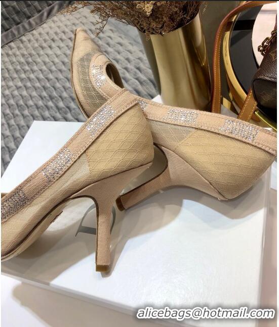 Low Cost Dior J'Adior Crystal Pumps 95MM D72130 Nude 2020