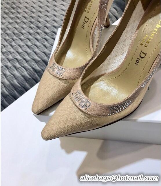 Low Cost Dior J'Adior Crystal Pumps 95MM D72130 Nude 2020