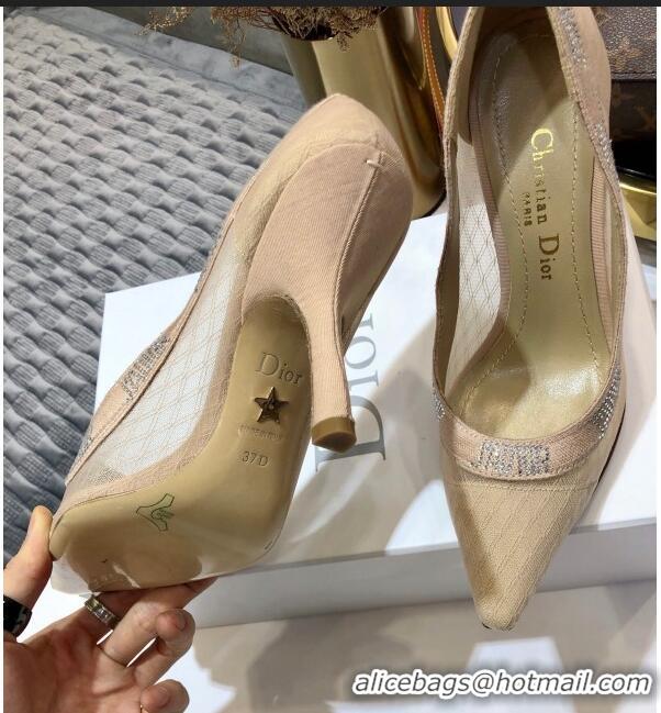 Low Cost Dior J'Adior Crystal Pumps 95MM D72130 Nude 2020