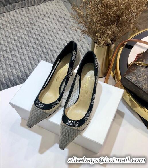 Good Quality Dior J'Adior Crystal Pumps 65MM D72134 Grey 2020