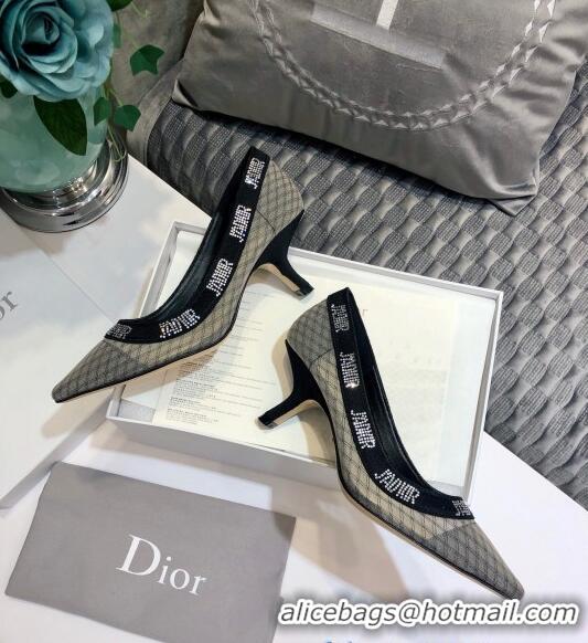 Good Quality Dior J'Adior Crystal Pumps 65MM D72134 Grey 2020